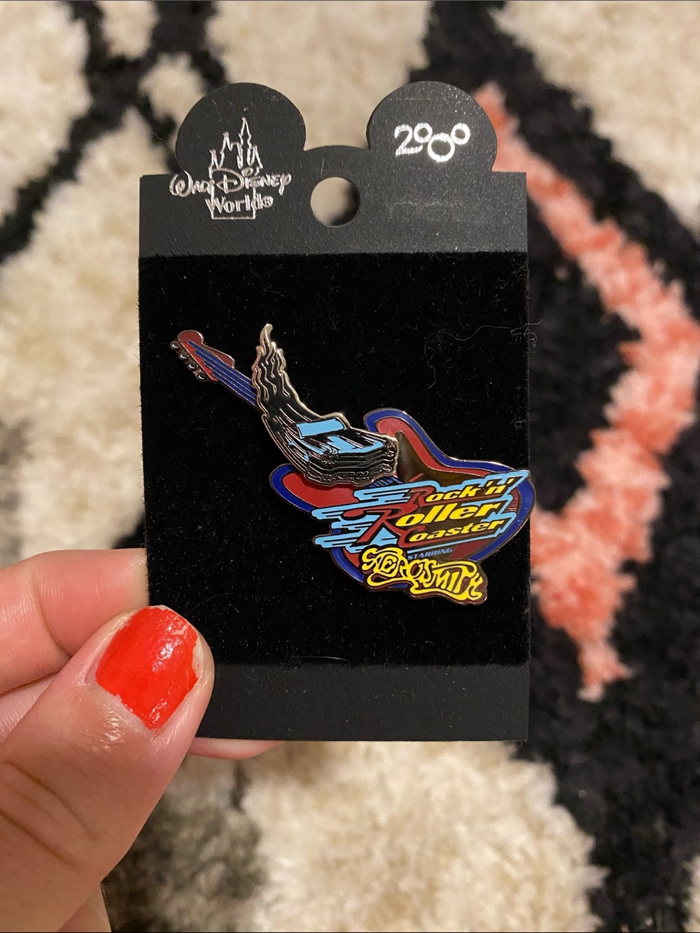 NWT VintageRare Disney World Rock 'n' Roller Coaster featuring Aerosmith Pin